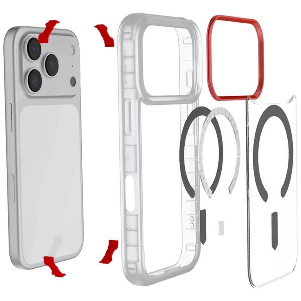 etui ghostek covert magsafe do iphone 17 pro przezroczysty zdjęcie 5