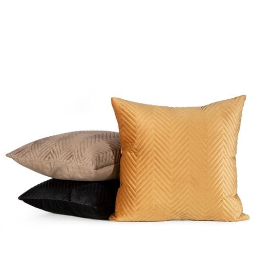 Poszewka pikowana SOFIA 45x45 brązowa na Arena.pl