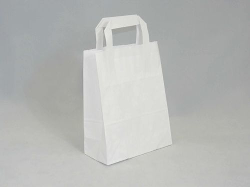 Torba papierowa biała mała 18 x 8,8 x 23 cm na Arena.pl