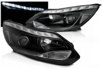 Nowe LAMPY PRZEDNIE FORD FOCUS 3 MK3 Od 2011 Do 2014 LED BLACK Gratis H1