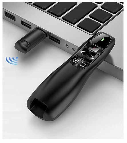 WSKAŹNIK PREZENTER LASEROWY PILOT BEZPRZEWODOWY DO PREZENTACJI LASER USB na Arena.pl