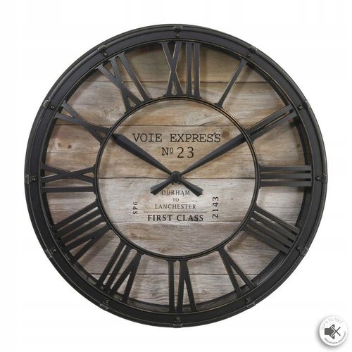 ZEGAR ŚCIENNY VINTAGE OZDOBA ŚCIENNA ŚR 39 CM na Arena.pl