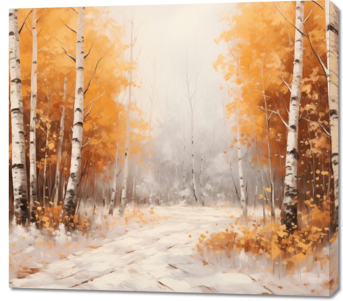 Obraz 100x90cm Jesienne Brzozy zdjęcie 1