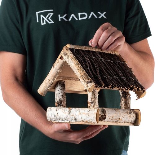 KARMNIK DLA PTAKÓW DUŻY XXL DOMEK DREWNIANY WISZĄCY BUDKA OZDOBA DO na Arena.pl