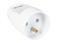 Gniazdo GN-161 PR pojedyncze z uziemieniem białe