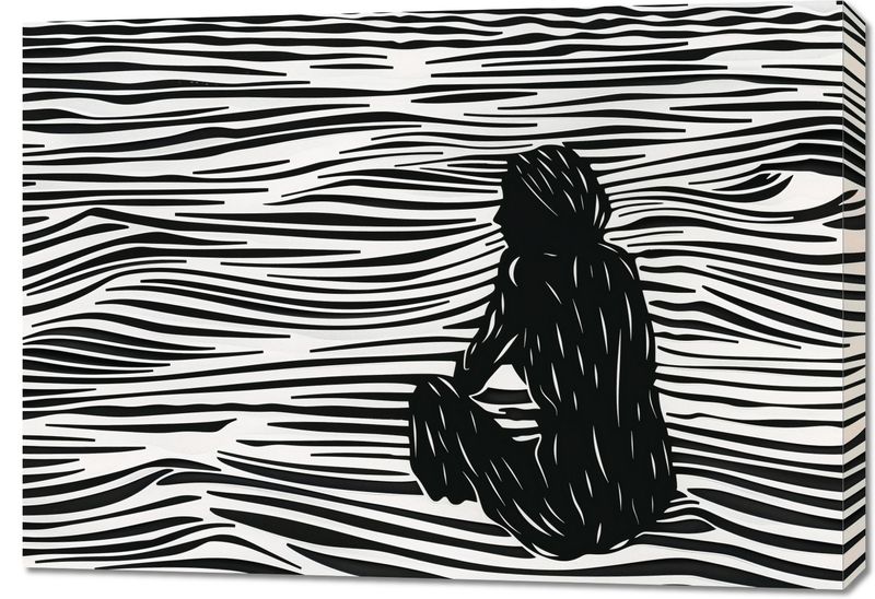 Obraz 100x70cm Złożone Fluidalne Linie zdjęcie 1