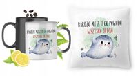 Foczki Zestaw Kubek Magiczny + Poduszka Z Nadrukiem Ze Zdjęciem