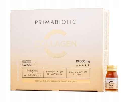 PRIMABIOTIC Collagen Shot 10 000 mg Kolagen brzoskwiniowy smak 30 x 30 ml na Arena.pl