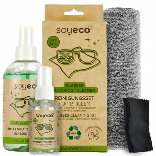 PŁYN DO CZYSZCZENIA OKULARÓW ZESTAW 4W1 Z MIKROFIBRĄ x2 + PŁYN na Arena.pl