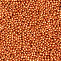 PEREŁKI CUKROWE METALICZNE miedziane 5mm - 50g