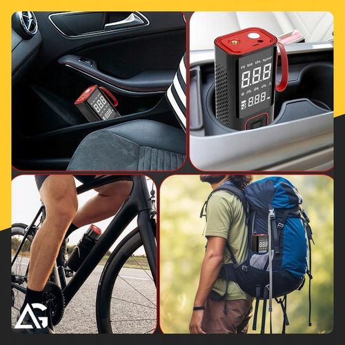 KOMPRESOR ROWEROWY SAMOCHODOWY AKUMULATOROWY POMPKA SPRĘŻARKA na Arena.pl