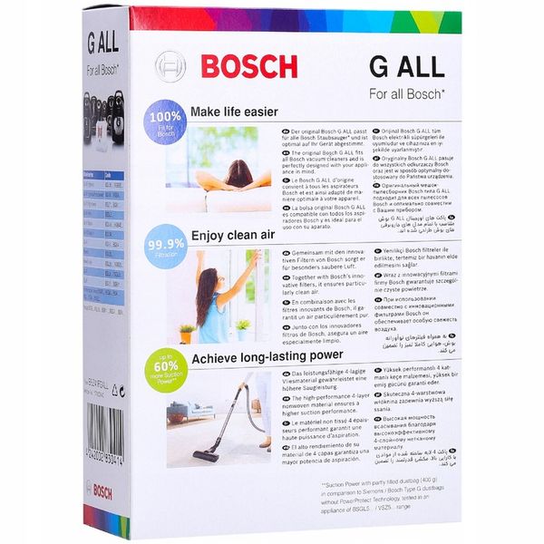 Worki do odkurzacza Bosch GL 30 BBZ41FGALL G ALL zdjęcie 3