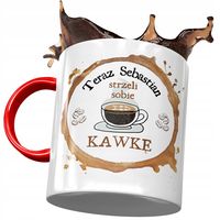 Kubek Czerwony Dla Sebastiana Męża Kolegi Prezent Z Nadrukiem Ze Zdjęciem