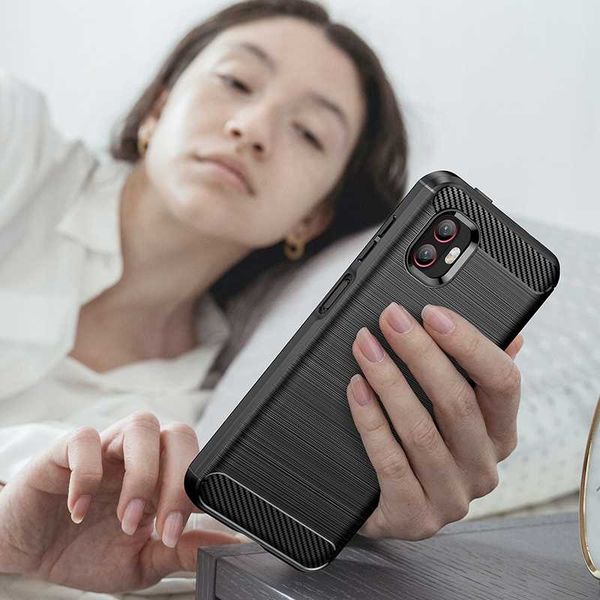 Spacecase Carbon Xcover 6 Pro Czarny zdjęcie 3