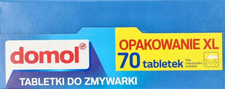 DOMOL TABLETKI DO ZMYWARKI 70 SZT zdjęcie 5