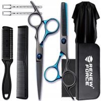 ZESTAW PROFESJONALNE NOŻYCZKI FRYZJERSKIE DO STRZYŻENIA CIENIOWANIA WŁOSÓW