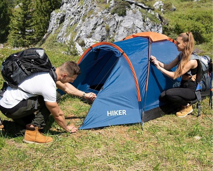 NAMIOT TURYSTYCZNY KEMPINGOWY Z PRZEDSIONKIEM NILS HIKER 2 osobowy zdjęcie 5