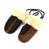 Rękawiczki dziecięce z jednym palcem 100% FUTERKO XS dzieciecy - dł. od nadgarstka 12,5 + sznurek