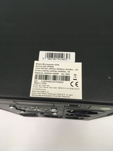 UPS05 GREENCELL UPS Power Proof 2000VA 1200W GREEN CELL UPS05 na Arena.pl