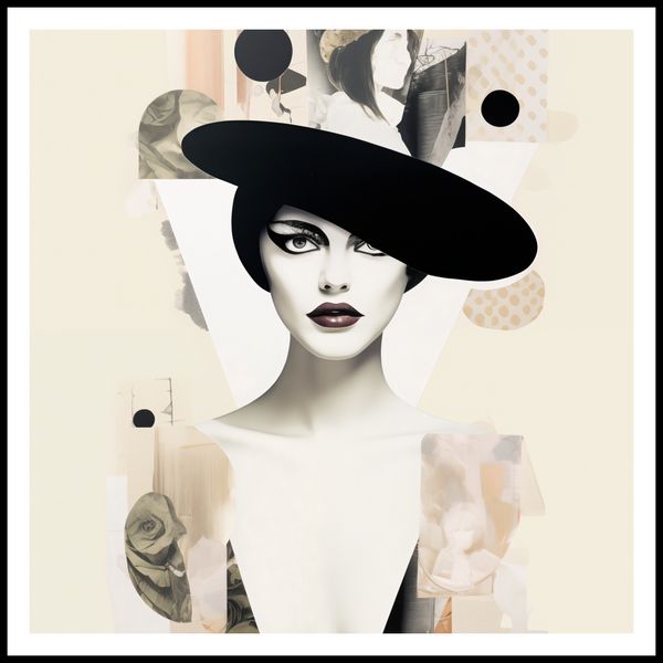 Plakat 80x80cm Portret en Décalage zdjęcie 3