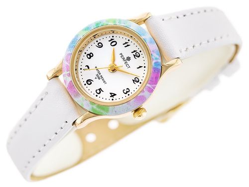 ZEGAREK DZIECIĘCY PERFECT LP195-05 - KOMUNIJNY - biały (zp812b) na Arena.pl