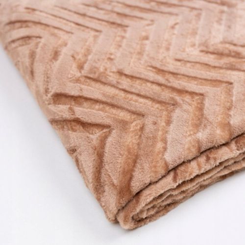 CIEPŁY KOC OZDOBNY NARZUTA NA ŁÓŻKO PREZENT PLED 200X220 CM BRĄZOWY WZÓR na Arena.pl