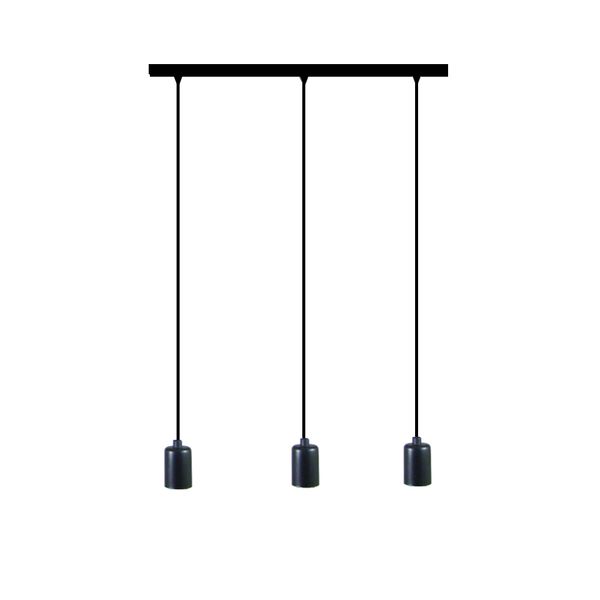 LAMPA WISZĄCA LINEA 3 OGM  CZARNA +  metal do wyboru E27 zdjęcie 1