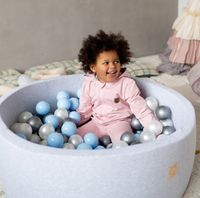 Suchy Basen z Kulkami 90x30 dla Dzieci Szary Smart 200 piłek MISIOO