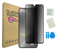 Szkło prywatyzujące do SAMSUNG GALAXY S24+ / S25+ na ekran czarna ramka 9H