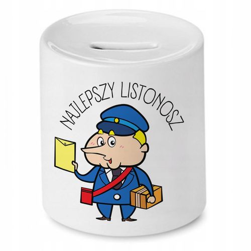Skarbonka Dla Listonosza Najlepszy Listonosz Z Nadrukiem Ze Zdjęciem na Arena.pl