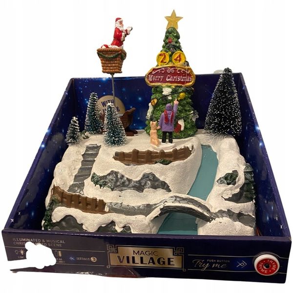 Wioska świąteczna LED z melodyjką Magic Village zdjęcie 1