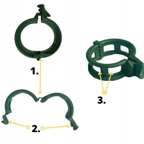 Klipsy do POMIDORÓW Zapinki FASOLI Spinki Pędów Łodyg Uchwyt MOCNE 1000 szt na Arena.pl