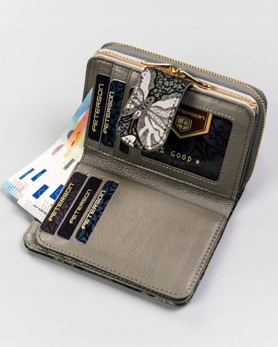 skórzany portfel damski z systemem rfid - peterson na Arena.pl