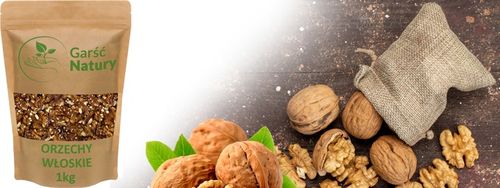 ORZECHY WŁOSKIE ŁUSKANE 1 kg POŁÓWKI Łuskane ŚWIEŻE Naturalne na Arena.pl