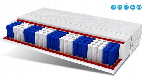 Materac 80x200 pocket 9 stref METIS DoubleHARD na Arena.pl