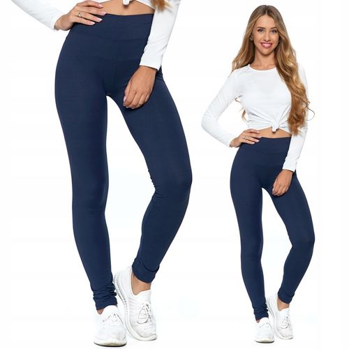 Legginsy z Wysokim Stanem KRYJĄCE Sportowe Getry Fit Klasyczne MORAJ L/XL na Arena.pl