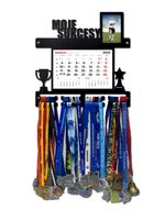 Wieszak na medale MOJE SUKCESY z kalendarzem i ramką na zdjęcie  imię 412.1