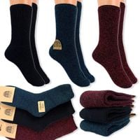 3x SKARPETY CIEPŁE SKARPETKI WEŁNIANE ALPAKA GRUBE 39-41 KOLOROWE 7992
