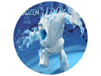 Opłatek na tort Kraina Lodu