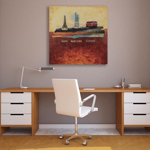 Obraz na płótnie - Canvas, Trzy miasta 60x60 na Arena.pl