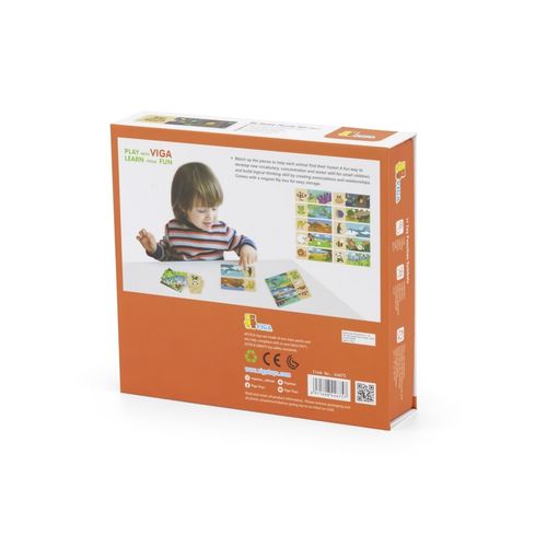 Viga 44675 Drewniane puzzle - Mój dom na Arena.pl