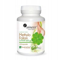 Kwas foliowy Methylo Folian 100 kapsułek Aliness