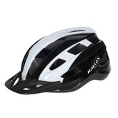 Kask Rowerowy na Rower Męski Damski Regulowany Czarno Biały M 54-58 cm