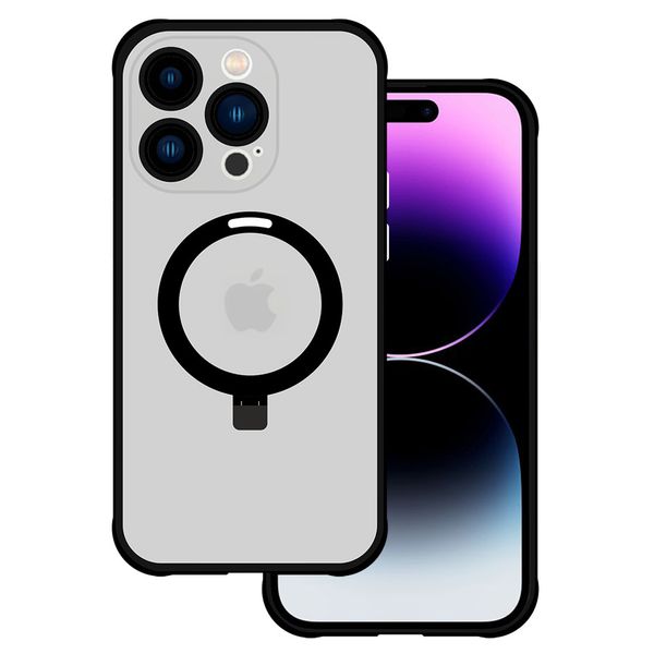 Tel Protect Magical Magsafe Stand Case do Iphone 15 Pro Max czarny zdjęcie 1
