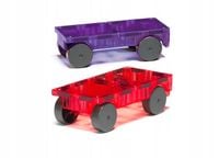 Podwozia - Czerwony i Fioletowy - Zestaw do Rozbudowy - Magna-Tiles