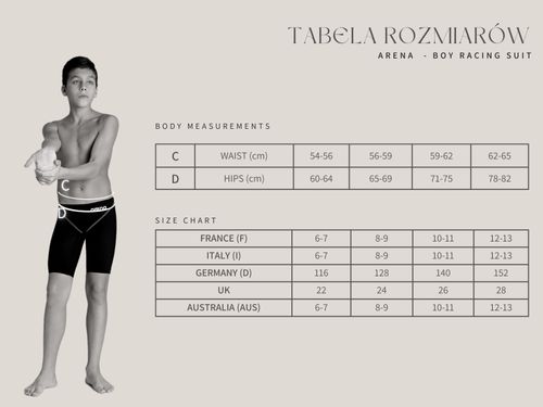 Strój startowy chłopięcy pływacki jammery Arena Powerskin ST Next R.140cm na Arena.pl