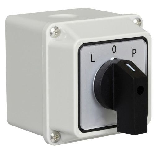 ŁĄCZNIK KRZYWKOWY 16A L-0-P 3P IP65 OBUDOWA 70x70 na Arena.pl