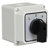 ŁĄCZNIK KRZYWKOWY 16A L-0-P 3P IP65 OBUDOWA 70x70