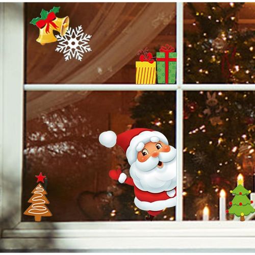 świąteczne naklejki kolorowe na okno 20 x 30 cm nkd16 na Arena.pl