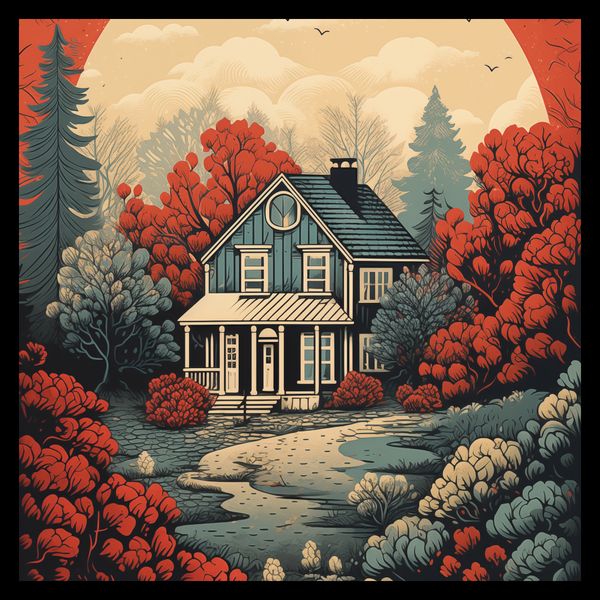 Plakat 30x30cm Idylla Rustykalna zdjęcie 2